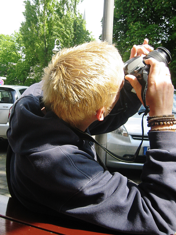 Papa beim Fotografieren