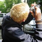 Papa beim Fotografieren