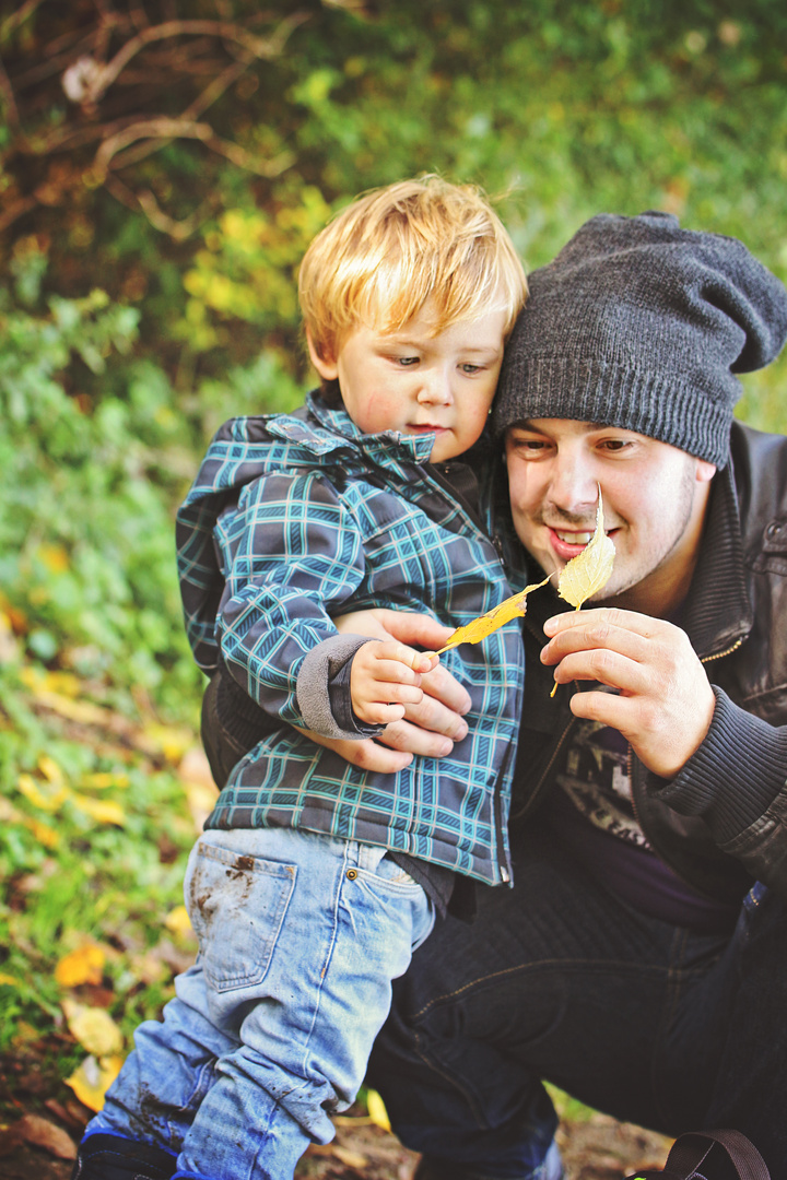 Papa und Kind