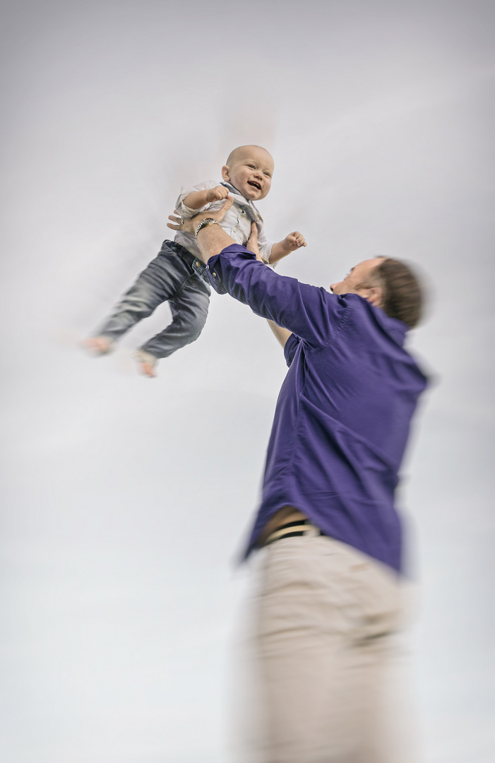 Papa und Sohn...