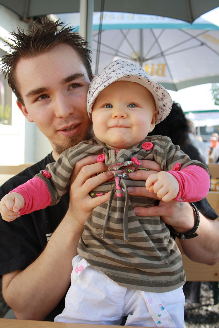 Papa und Tochter