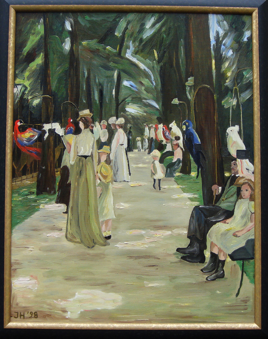 Papageienallee Reproduktion von Max Liebermann