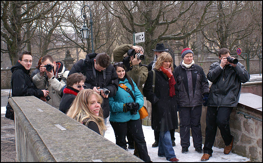 Paparazzi bei der Arbeit