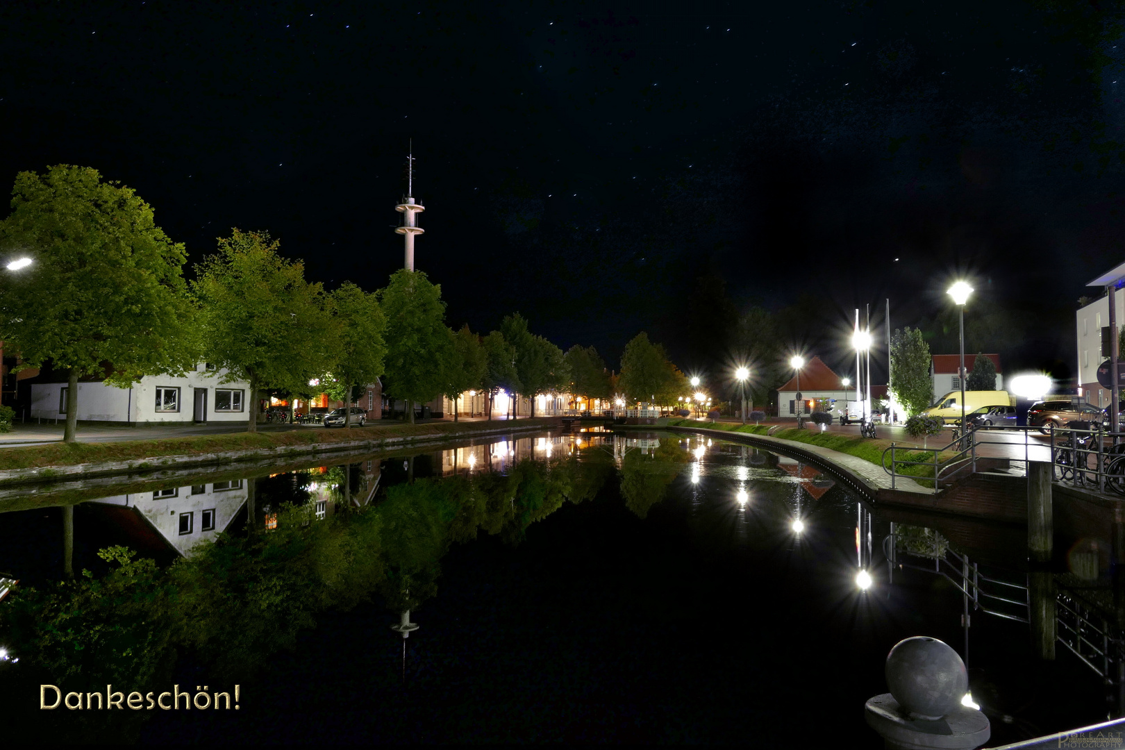 Papenburg bei Nacht - Dankeschön!