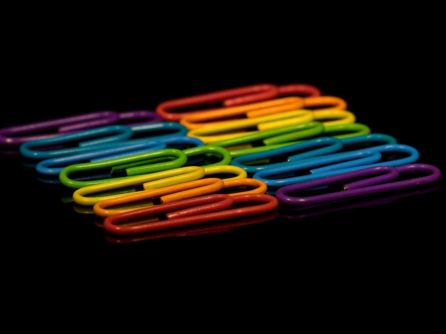 paper-clip rainbow