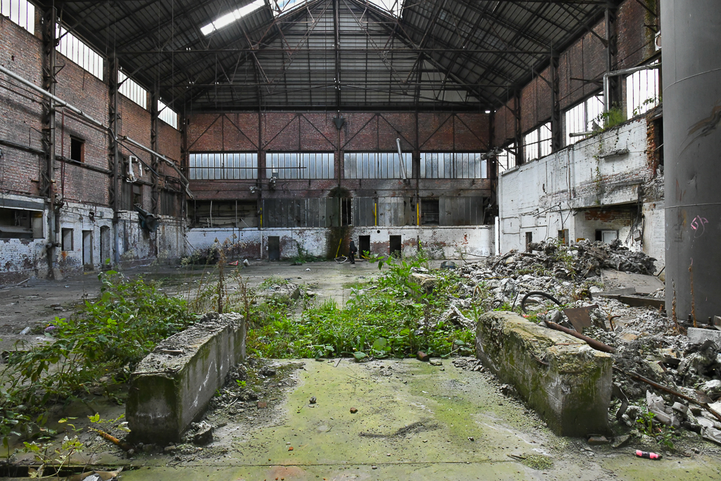Papierfabrik in Abriss -Wallonisch-Brabant (B)