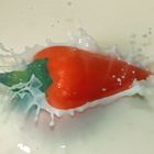 Paprika in Milch