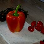 Paprika und Tomaten