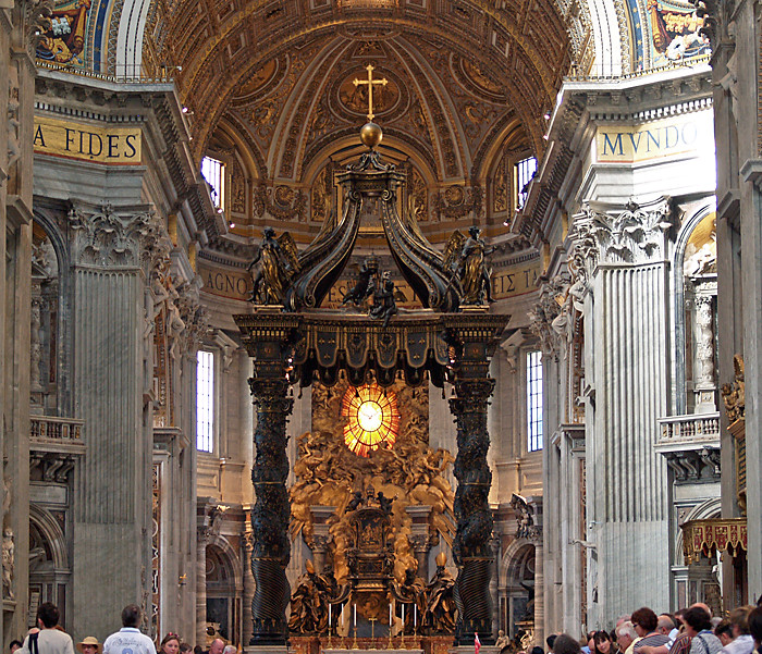 Papstaltar im Petersdom