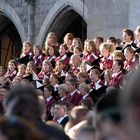 Papstbesuch am Münchner Marienplatz