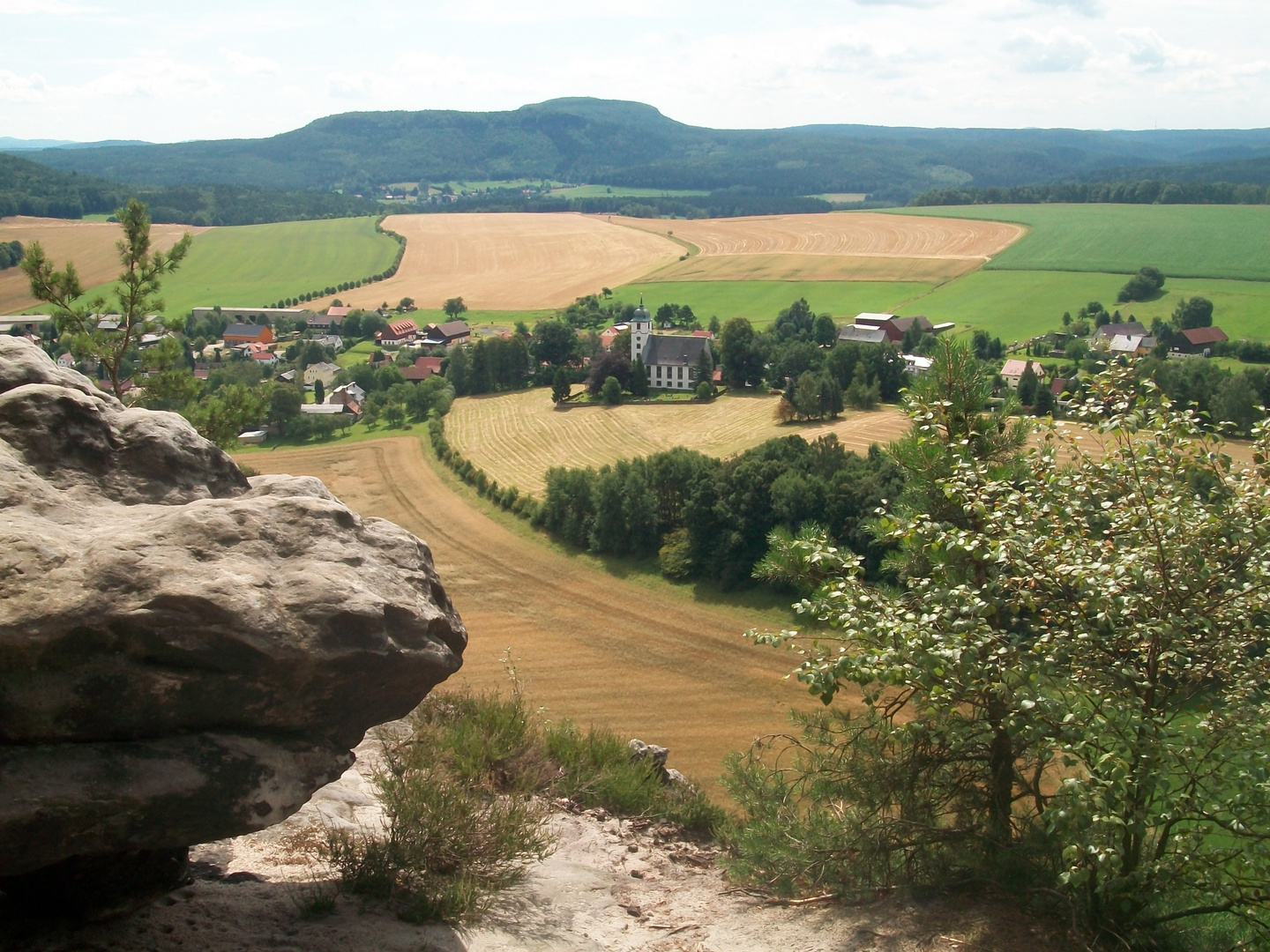 Papstdorf von oben