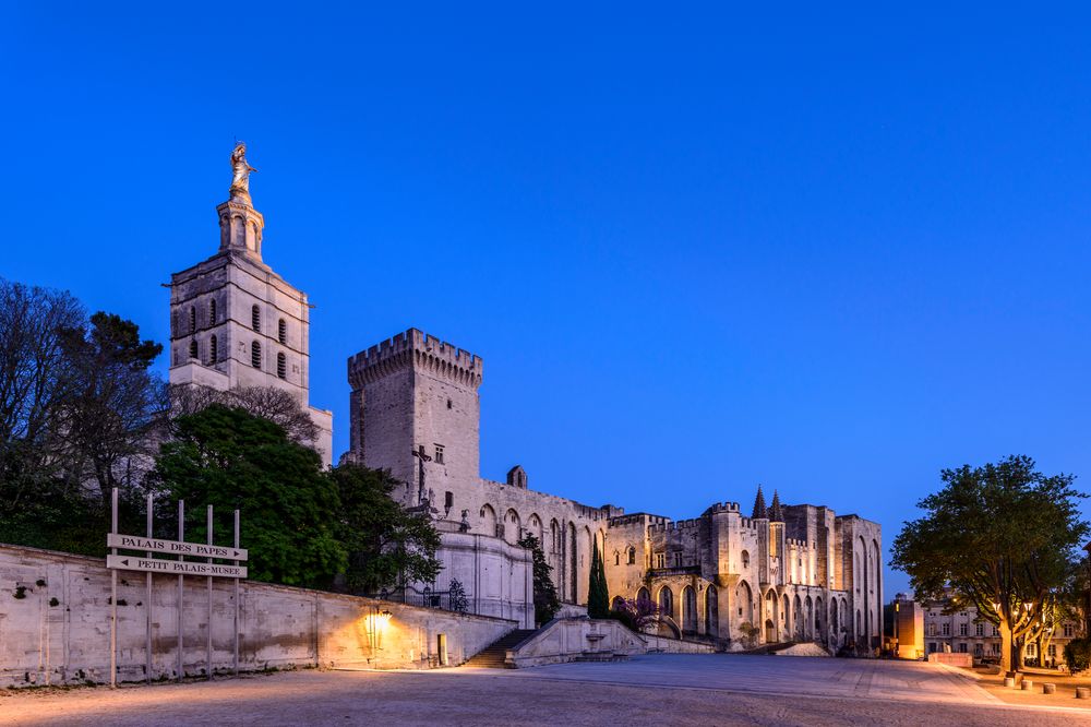 Papstpalast, Avignon, Provence, Frankreich