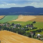 Papststeinblick zum Großen Zschirnstein, dem höchsten Gipfel der Sächsischen Schweiz...