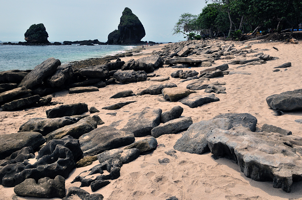 Papuma Beach in Jember province