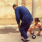 Papy avec sa petite fille - Chine