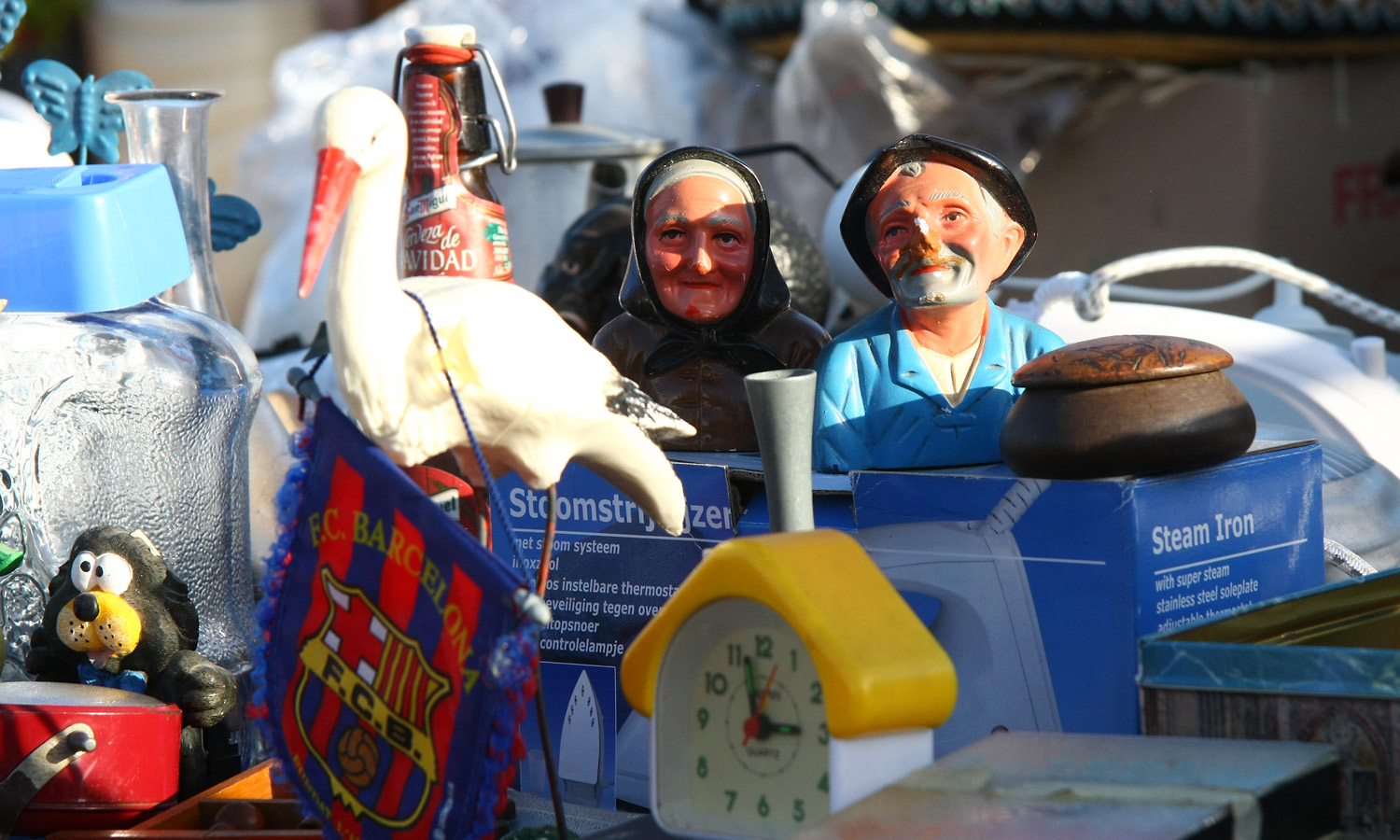 Papy-mammy à la brocante