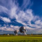 Parabolantennen bei Raisting, Fünfseenland, Oberbayern