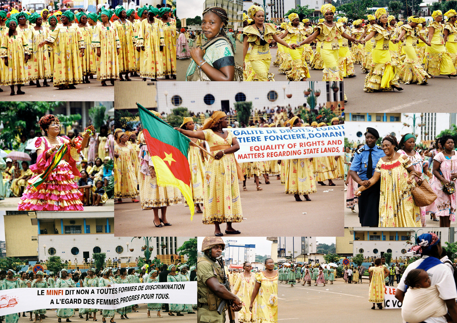 Parade am Internationalen Frauentag in Yaoundé