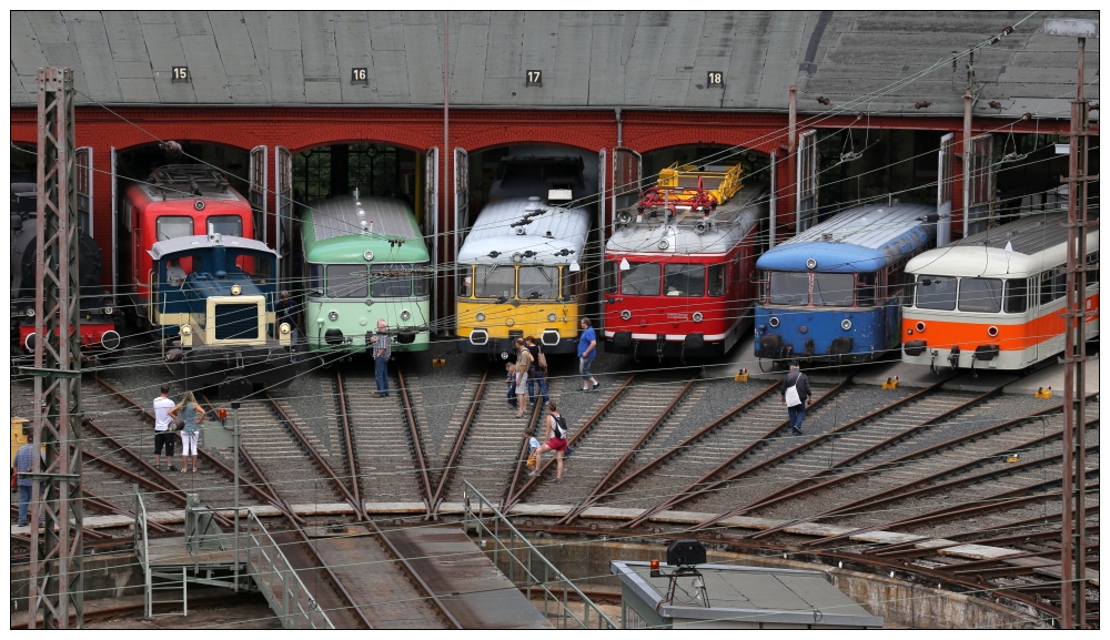 Parade der Schienenbusse