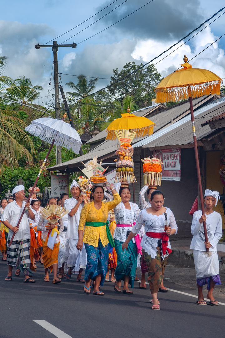 Parade passing on the alley