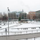 Paradeplatz mit Schnee