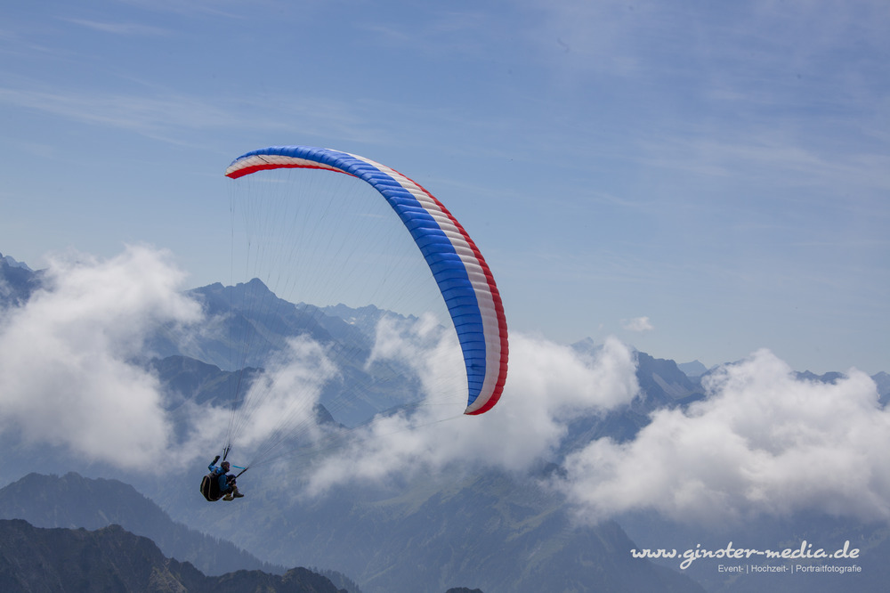 Paraglider am Nebelhorn (Allgäu)