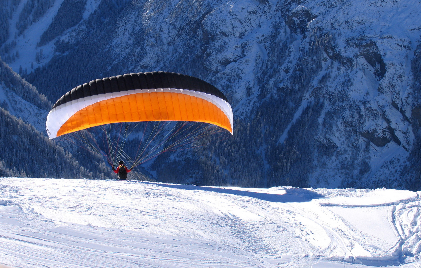 Paraglider auf dem Darlux