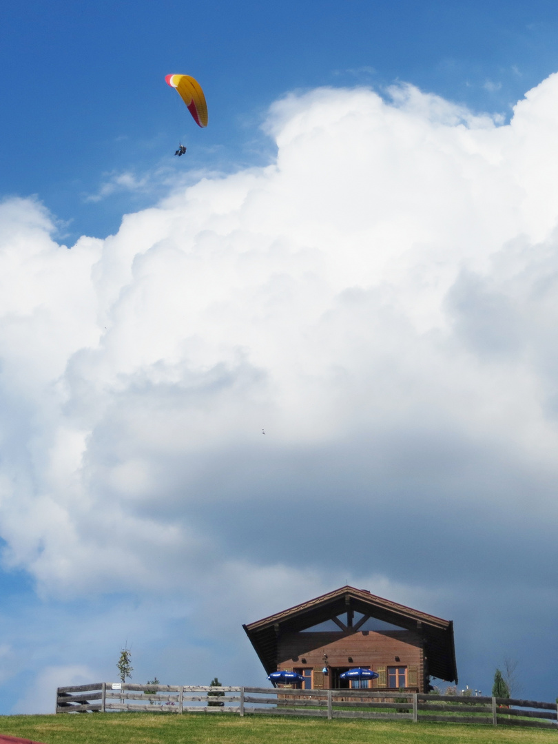 Paraglider auf der Alpspitze