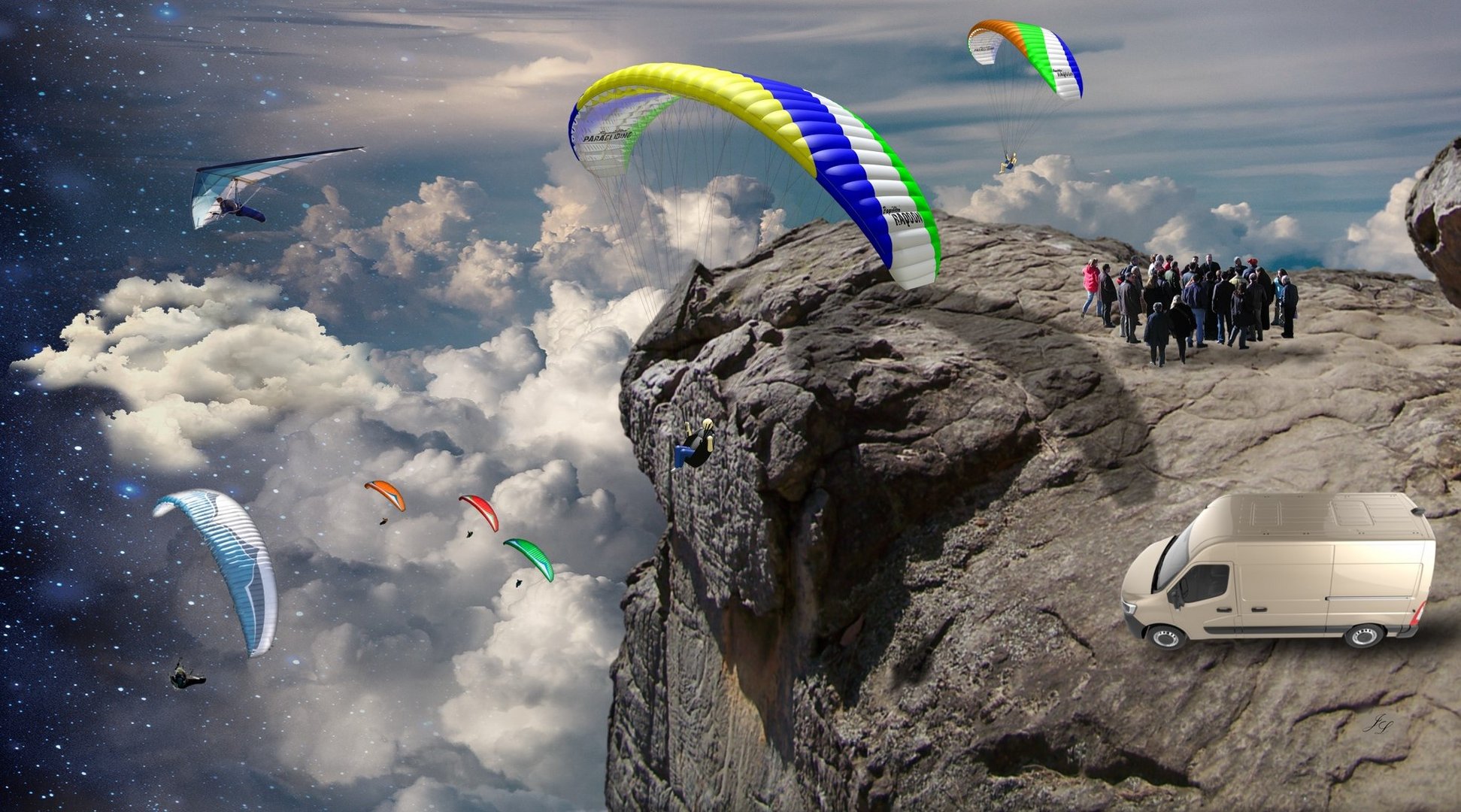 Paragliding am Ende der Welt