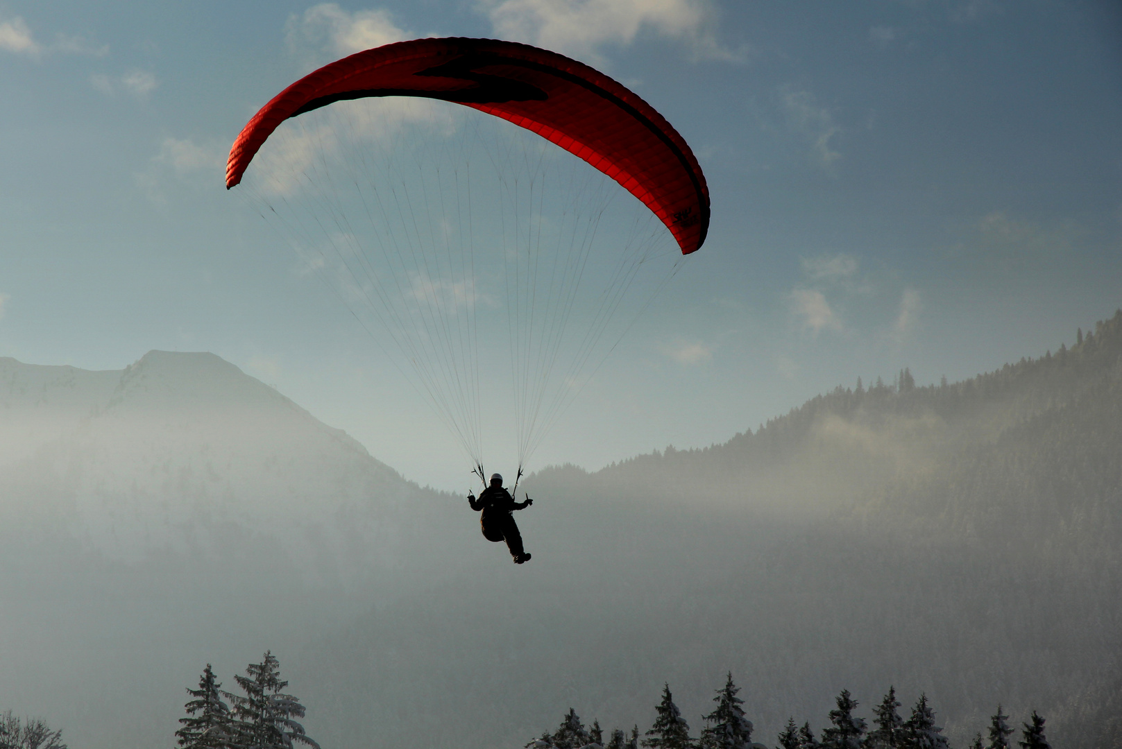 Paragliding am Tegernsee