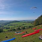 Paragliding on a sunny sunday afternoon...