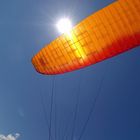 Paragliding over the lake of Luzern