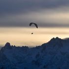 Paragliding over the mountains...