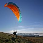 Paragliding über der Inversion