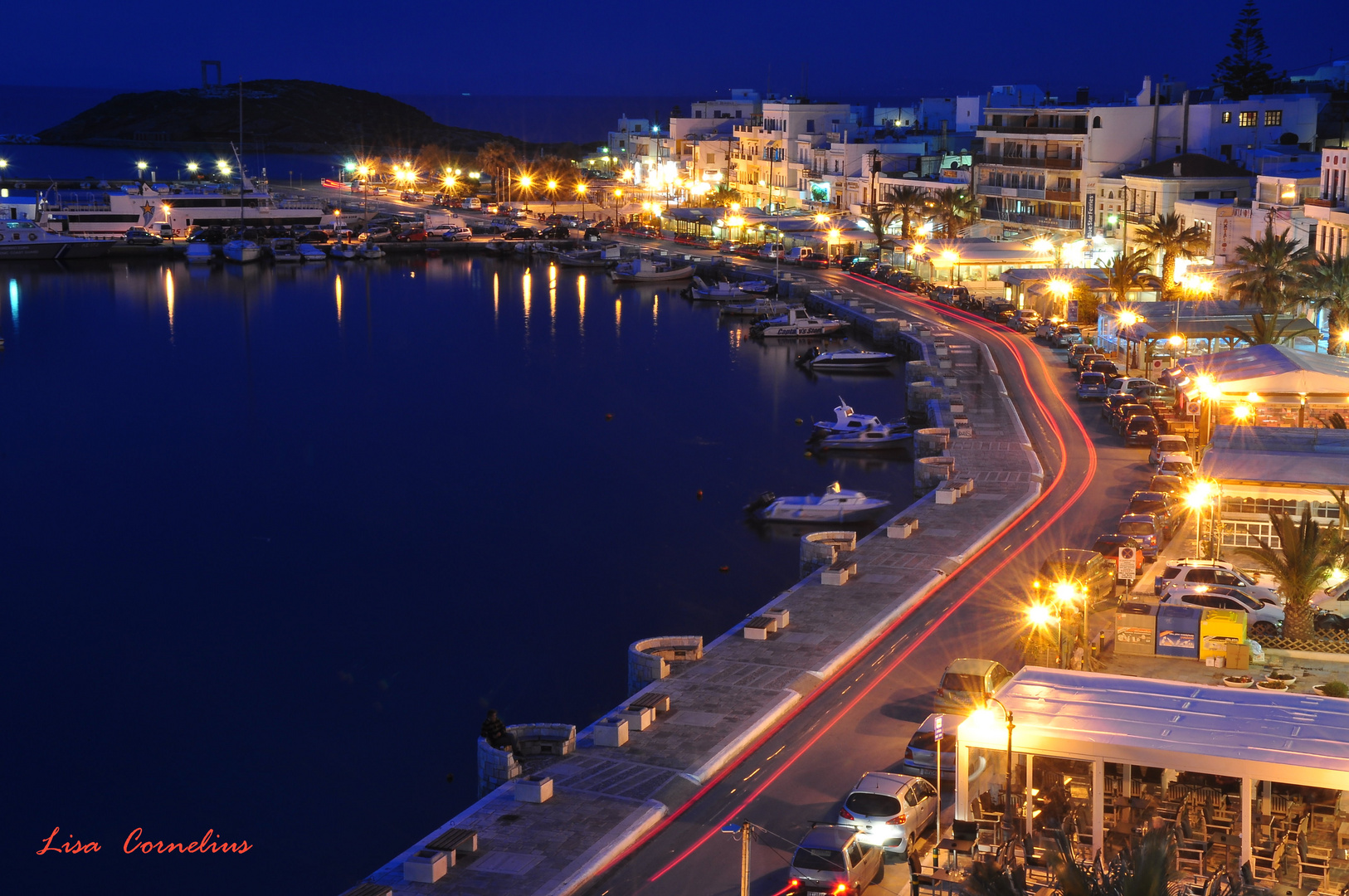 Paralia Naxos (Langzeitbelichtung 25 sec.)