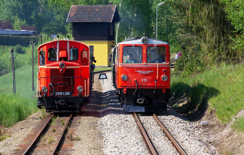 Parallelausfahrt von Alt-Nagelberg mit Dieseltraktion