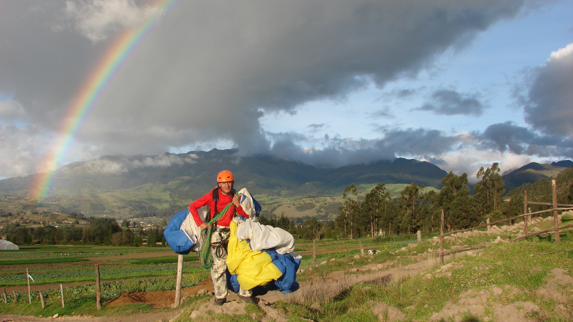 Parapentiando en Tunchi