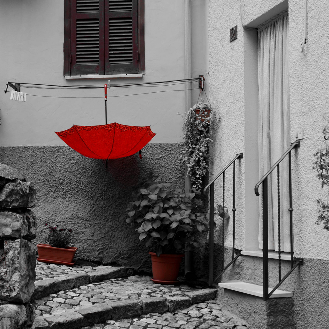 parapluie rouge...