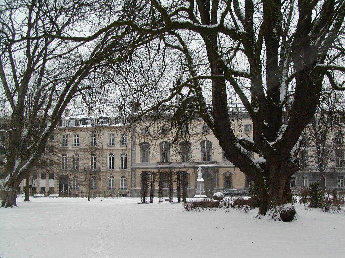 Parc enneigée