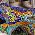 Parc Güell, Barcelona, Dragon, by Antoni Gaudí, ca. 1914