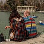 Pareja en El Retiro