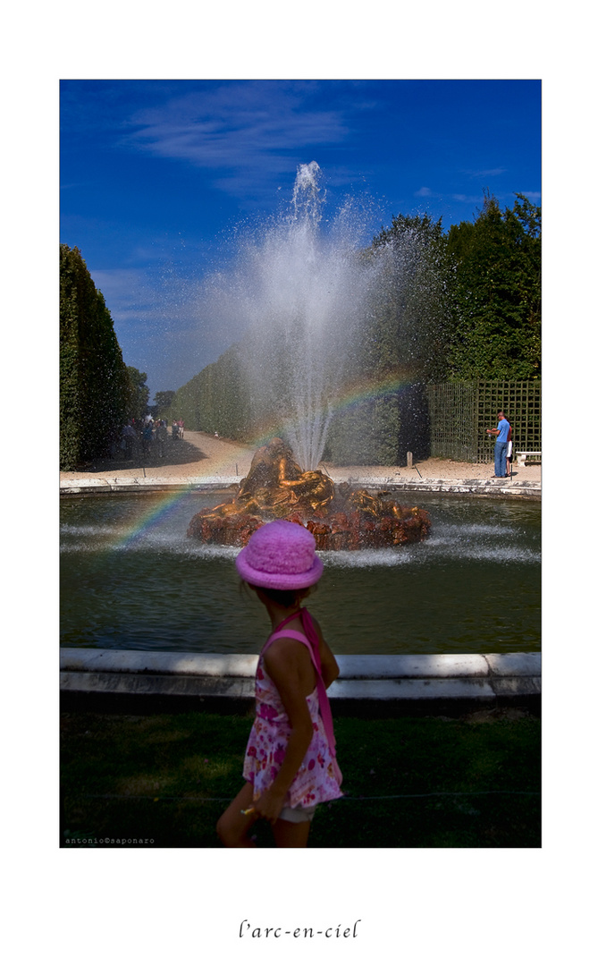 Parigi 2010 - arcobaleno a Versailles