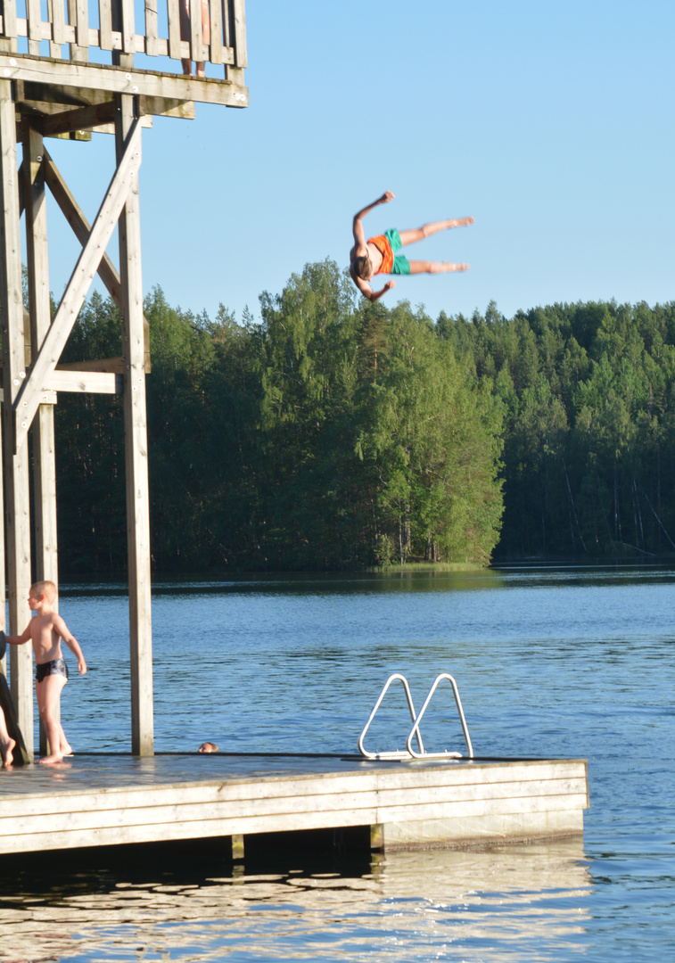 Parikkala, Playing on beach