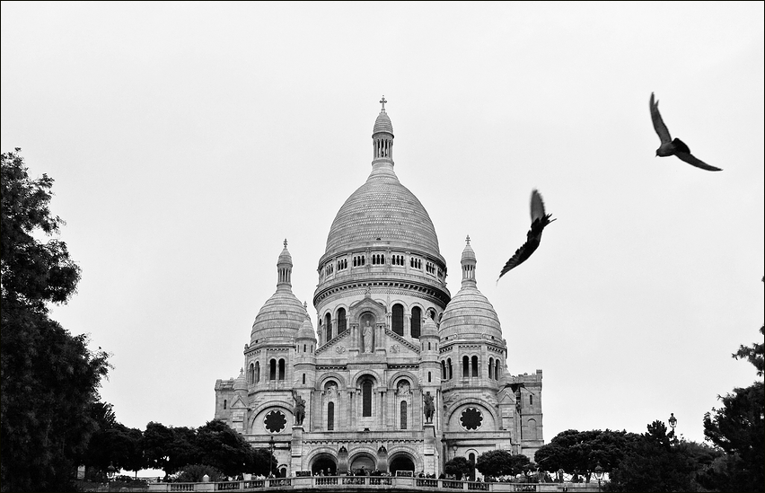 Paris, Basilique, Sacre Coeur, Montmartre.