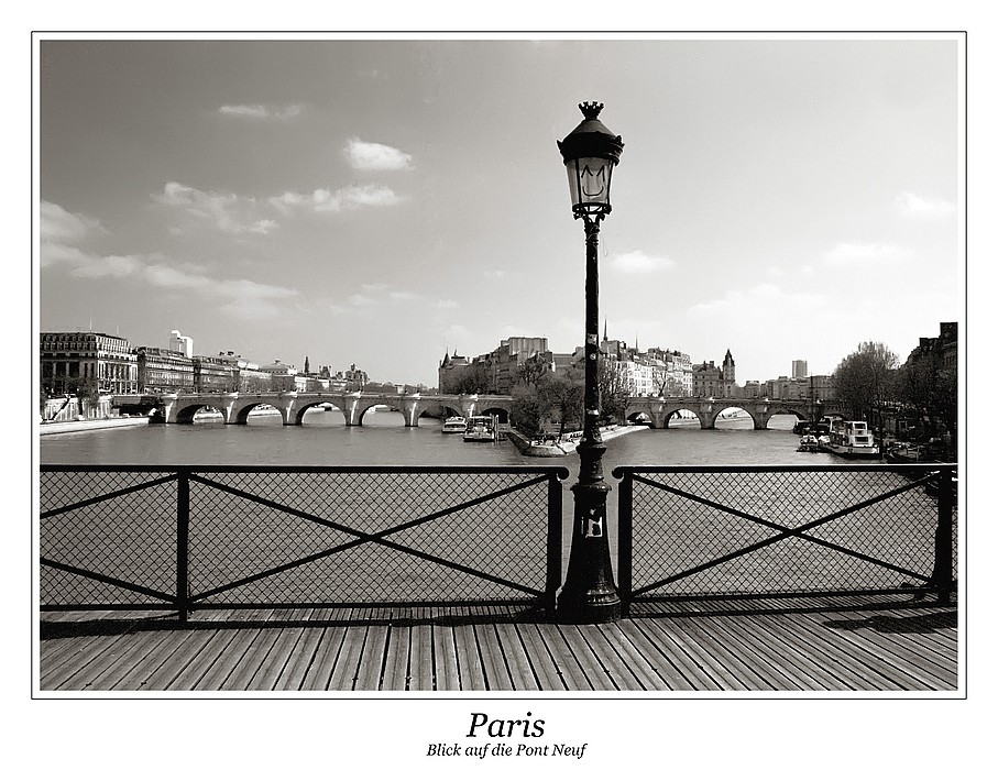 Paris Blick auf Pont Neuf