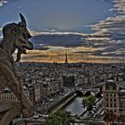 Paris - Blick von Notre Dame zum Eiffelturm