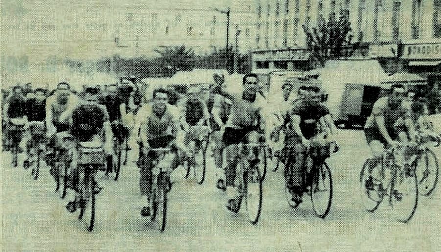 Paris-Brest-Paris Audax 1966 - Die Ankunft des Felds in Brest