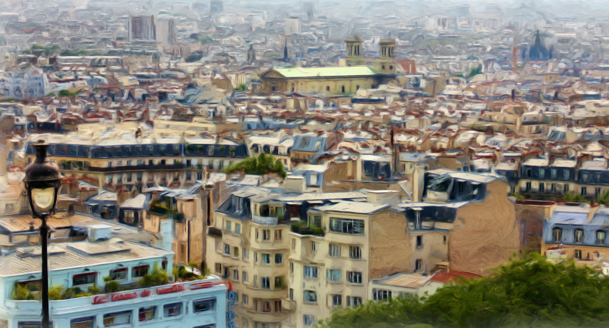 Paris classic view from Montmartre