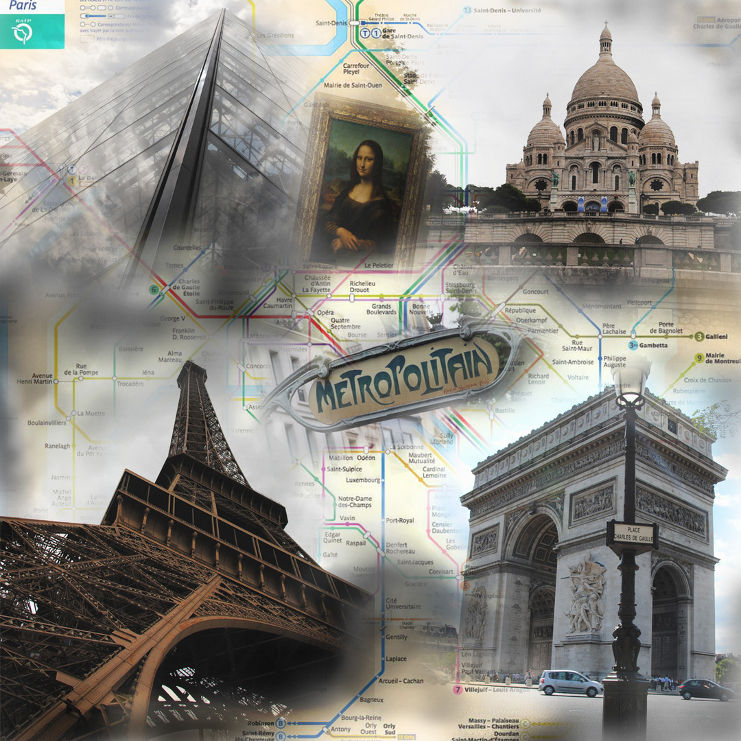 Paris Collage Foto Bild Fotokunst Collagen Spezial Bilder Auf Fotocommunity