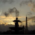 PARIS. Contre jour depuis la place de la Concorde